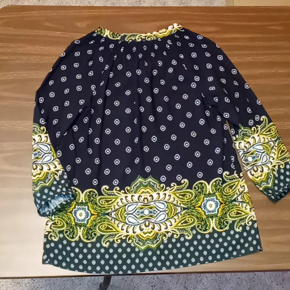 Cato XS 3/4 Sleeve Pattern Shirt - Picture 2 of 3